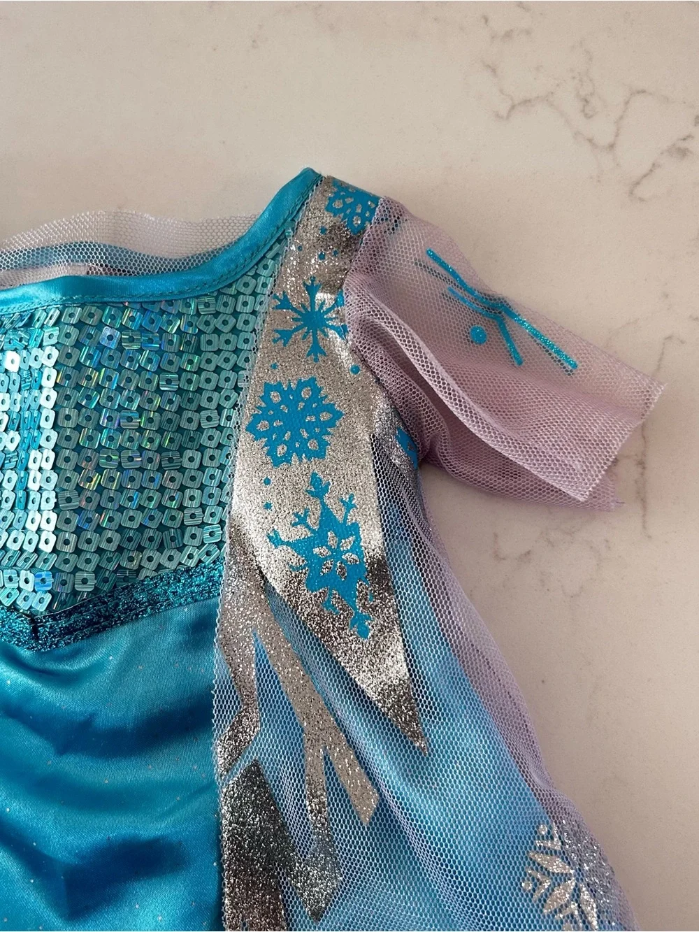 Build-A-Bear Workshop Frozen Elsa Snowflake and Sequin Dress, BAB Clothing